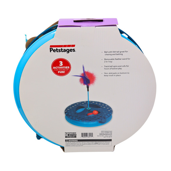 Petstages Feather Chaser 3 Activities With Balls For Hours Of Cat Fun - Picture 2 of 3